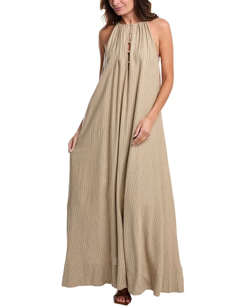 WeWoreWhat Flowy A-Line Linen-Blend Maxi Dress | Shop Simon