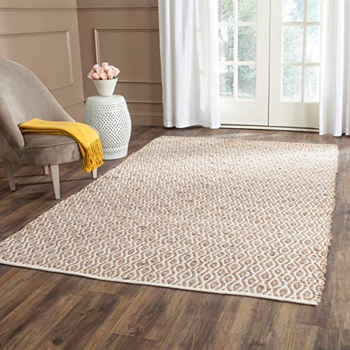 SAFAVIEH Cape Cod Collection 3' x 5' Natural CAP821I Handmade Flatweave Jute Area Rug | Amazon (US)