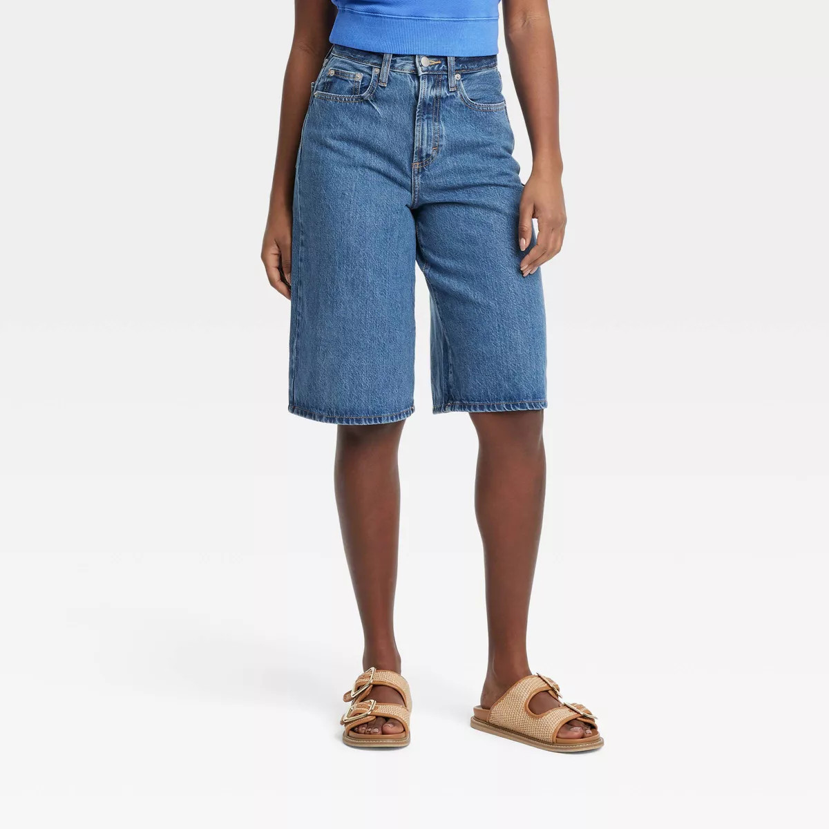 Women's High-Rise Long Denim Shorts - Universal Thread™ | Target
