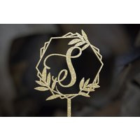 Cake Topper Personalized Monogram Keepcake Wedding Cake Topper Rustic Wedding Cake topper Rose gold  | Etsy (US)