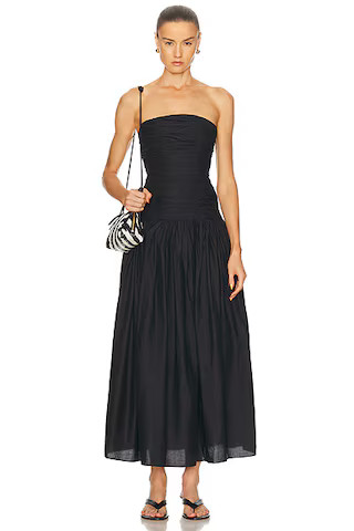 Strapless Drop Waist Dress | FWRD 