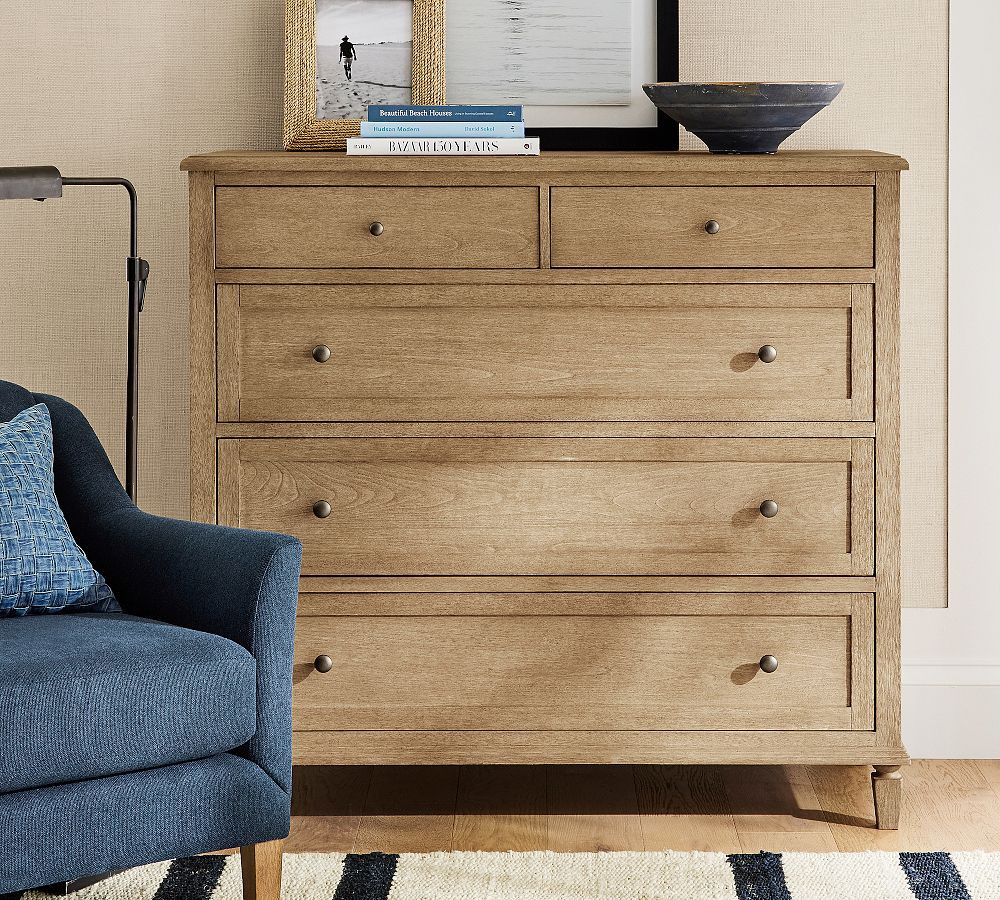 Sausalito 5-Drawer Tall Wide Dresser (50") | Pottery Barn (US)