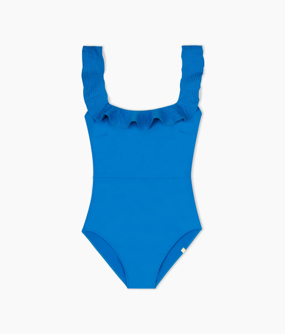 The Ruffle Seaway Square Neck One-Piece | SummerSalt
