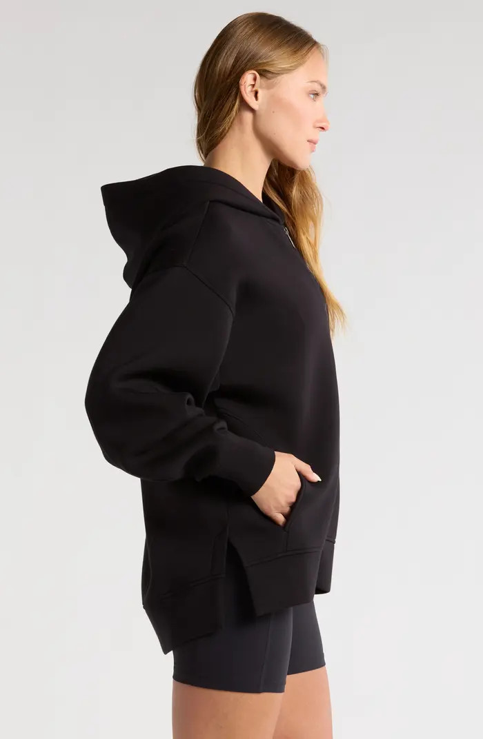 Relaxed Fit High-Low Zip Hoodie | Nordstrom