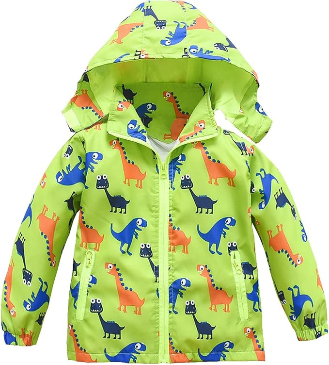 HZXVic Toddler Boys Raincoat Waterproof,Lightweight Kids Rain Poncho Jacket Windbreaker Outwear C... | Amazon (US)