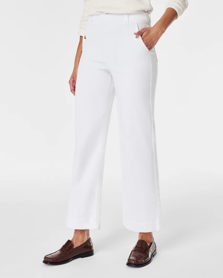 Stretch Twill Cropped Pant | Spanx