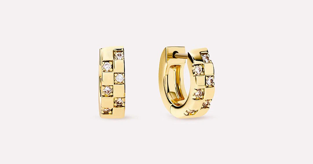 Gold Huggie Earrings - Eden Mini | Ana Luisa