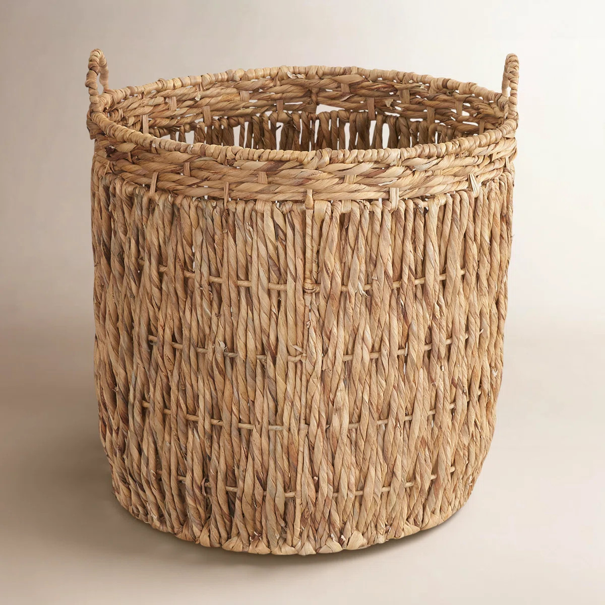 Artyom Tall Wicker Floor Basket, Woven Decorative Basket with Handles, Handmade, Great for Laundr... | Wayfair North America
