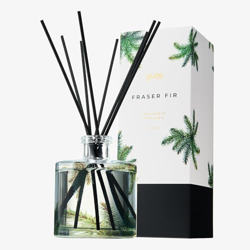 Fraser Fir Diffuser | 7.75 OZ | Notes Tree Imbedded Forest Firs & Pine Cones, Aromatic Woody Balsam - Home Fragrance Set Includes Reed Diffuser Sticks, Oil Glass Jar, Beautiful Gift | Amazon (US)