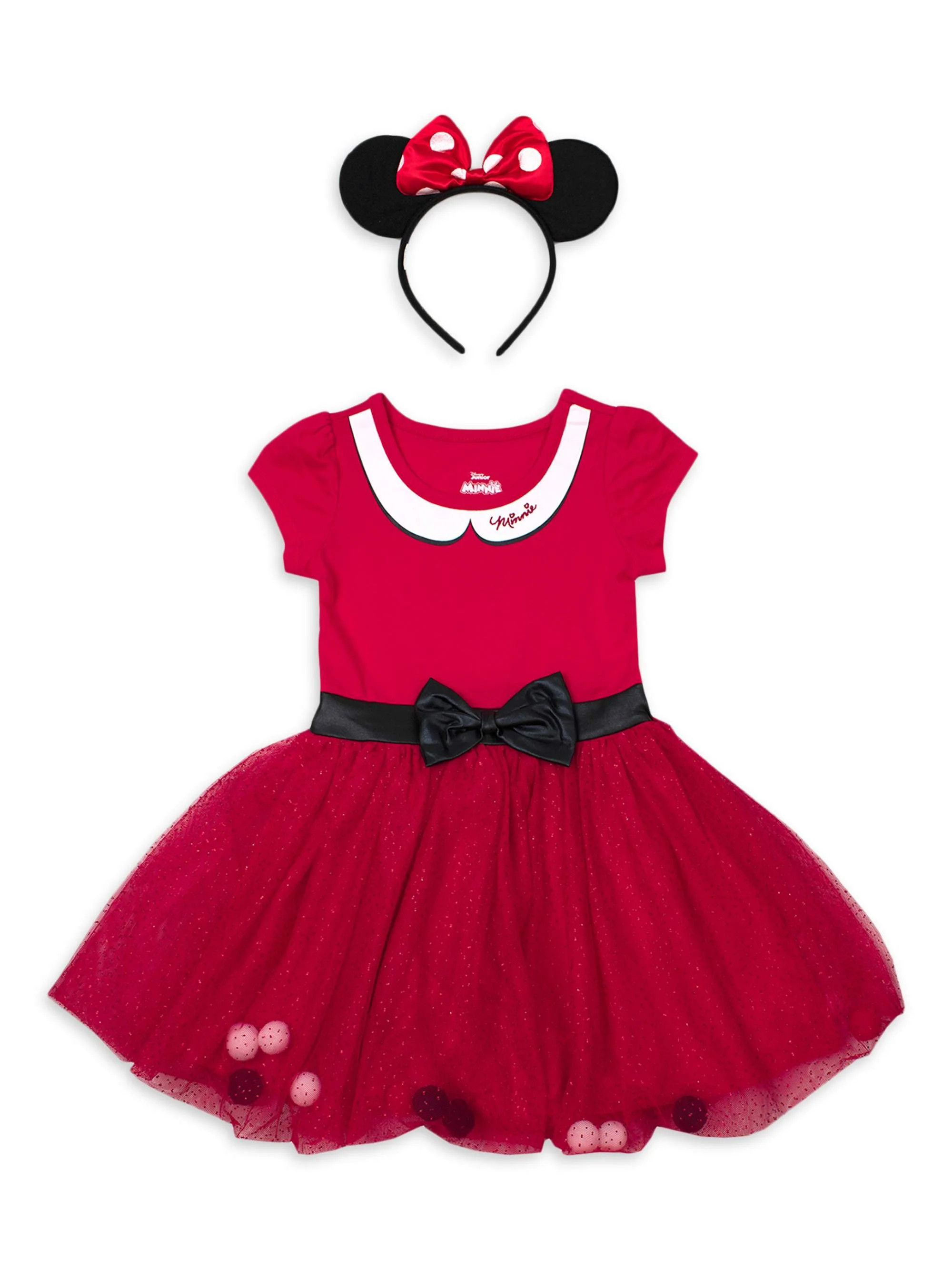 Minnie Mouse Costume Tutu Dress with Headband (Toddler Girls) | Walmart (US)