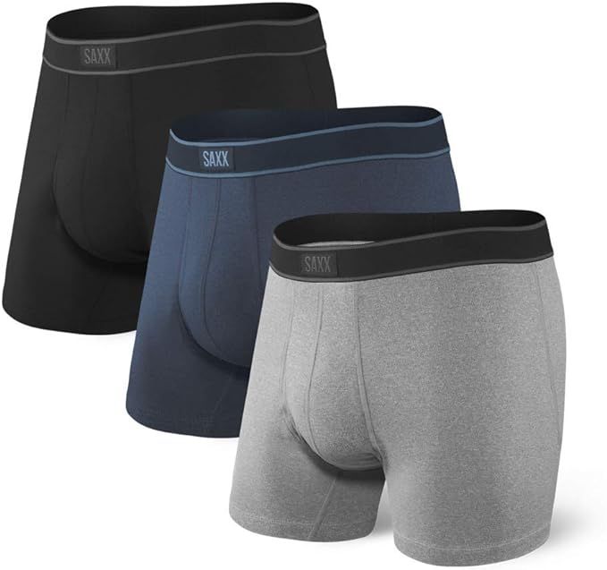 Saxx Men's Underwear - Daytripper Boxer Briefs with Built-in Ballpark Pouch Support – Pack of 3 | Amazon (US)