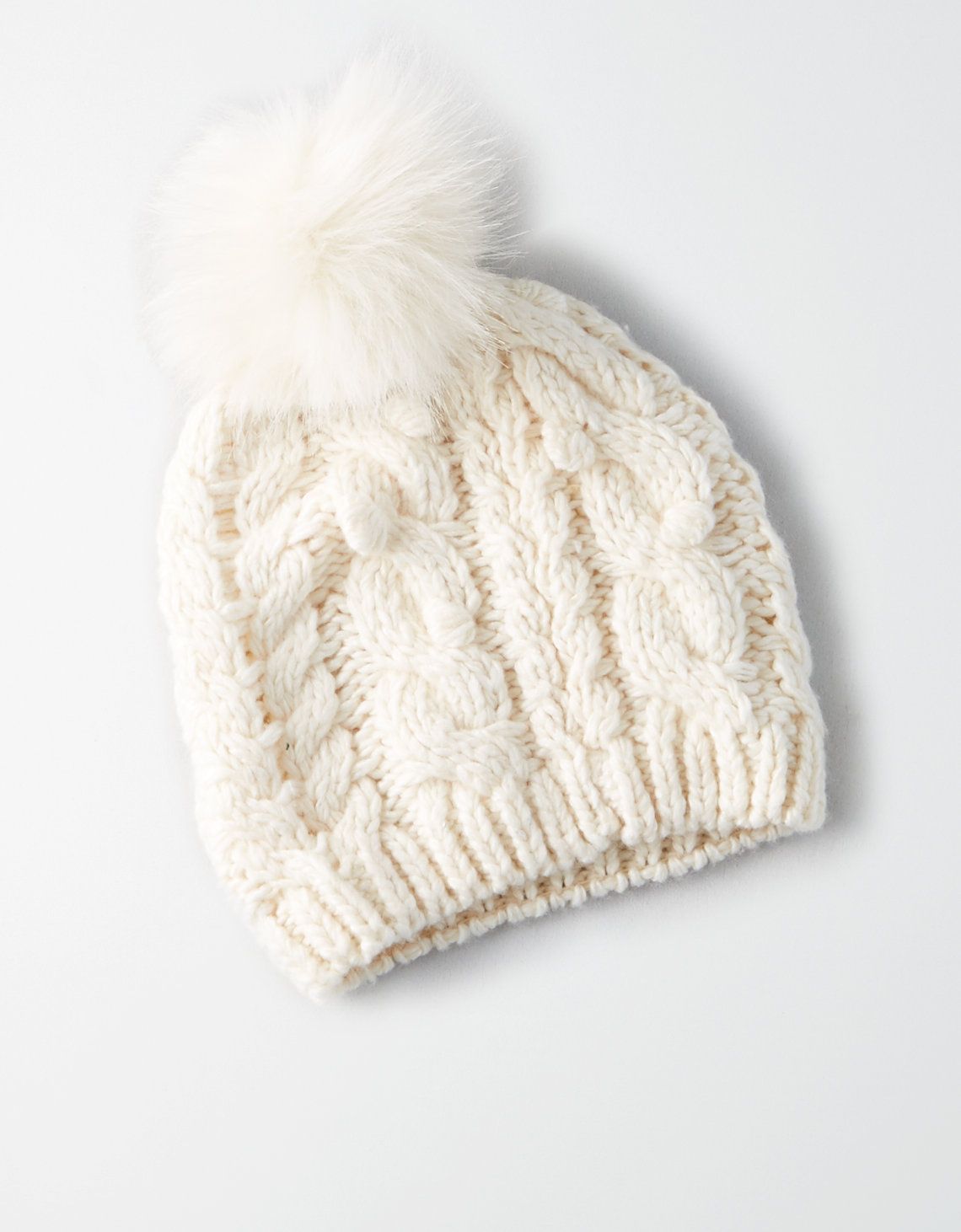 AEO Bobble Cable Beanie | American Eagle Outfitters (US & CA)