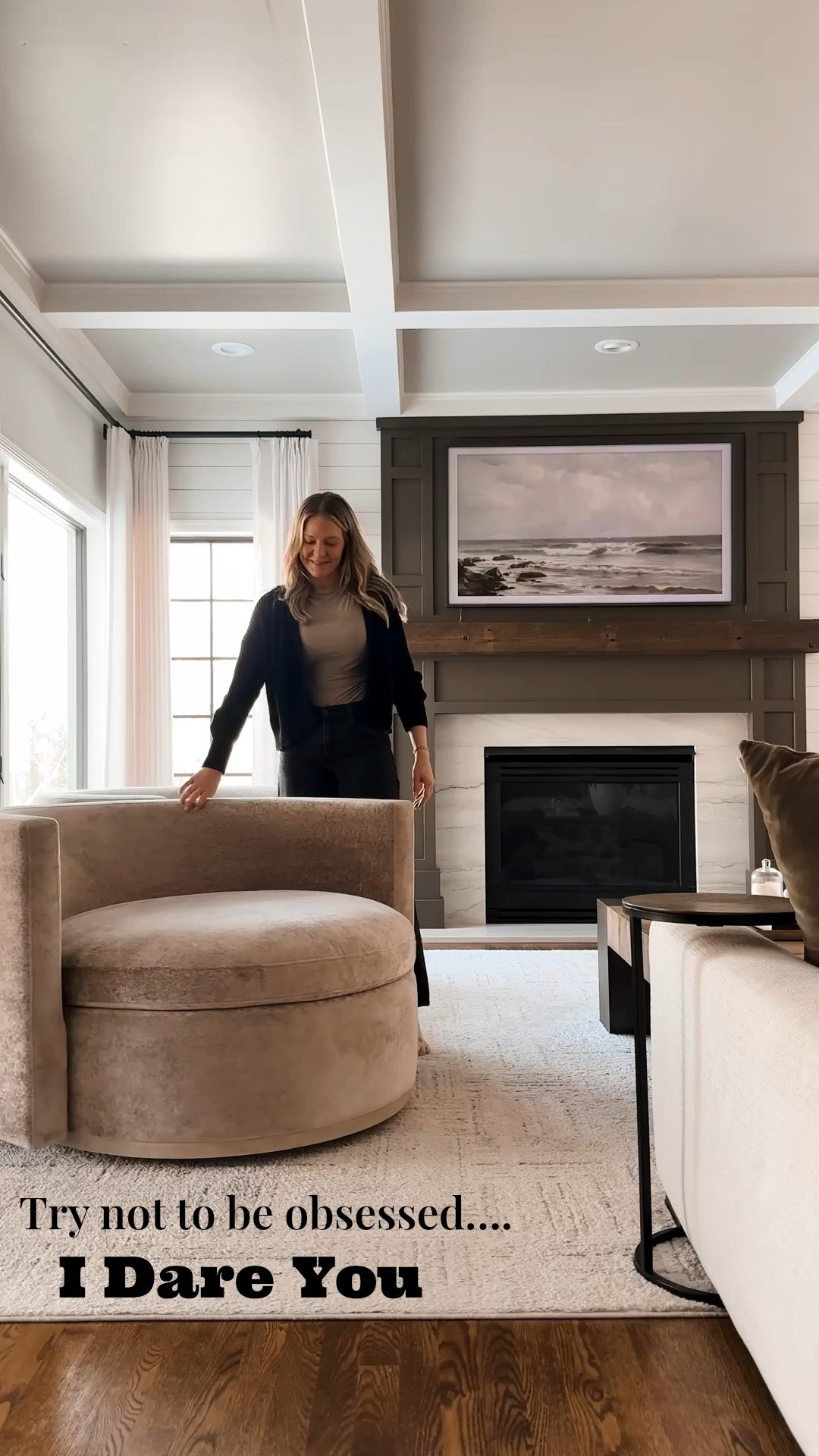 Try not to be obsessed, I dare you!  It’s not just a new chair or corner. It’s a whole new feeling. Because we all know that home is more than just styled pieces of furniture decor, home is a feeling.

Our new round swivel chairs are so much more than the best seat in the house. They changed the entire look & feel of our family room. The light brown color is the perfect subtle contrast against the white walls and dark fireplace. The curves? Let’s talk about those. The shape of this chairs transformed our living room. All our previous chairs were pushed against the wall leaving the room feeling sometimes to small for the pieces but with the curved and design of these swivel chairs we are able to have them away from the wall and slightly turned in towards each other creating a welcoming space that just gives you that warm and fuzzy (literally….. did you see the pillows?!?) FEELING. 


#LTKSaleAlert #LTKdayinmylife #LTKHome