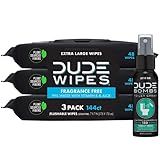 DUDE Wipes Flushable Wipes (48 Count) 3 Pack, Unscented and DUDE Bombs Toilet Spray, 2.5 oz, Forest  | Amazon (US)