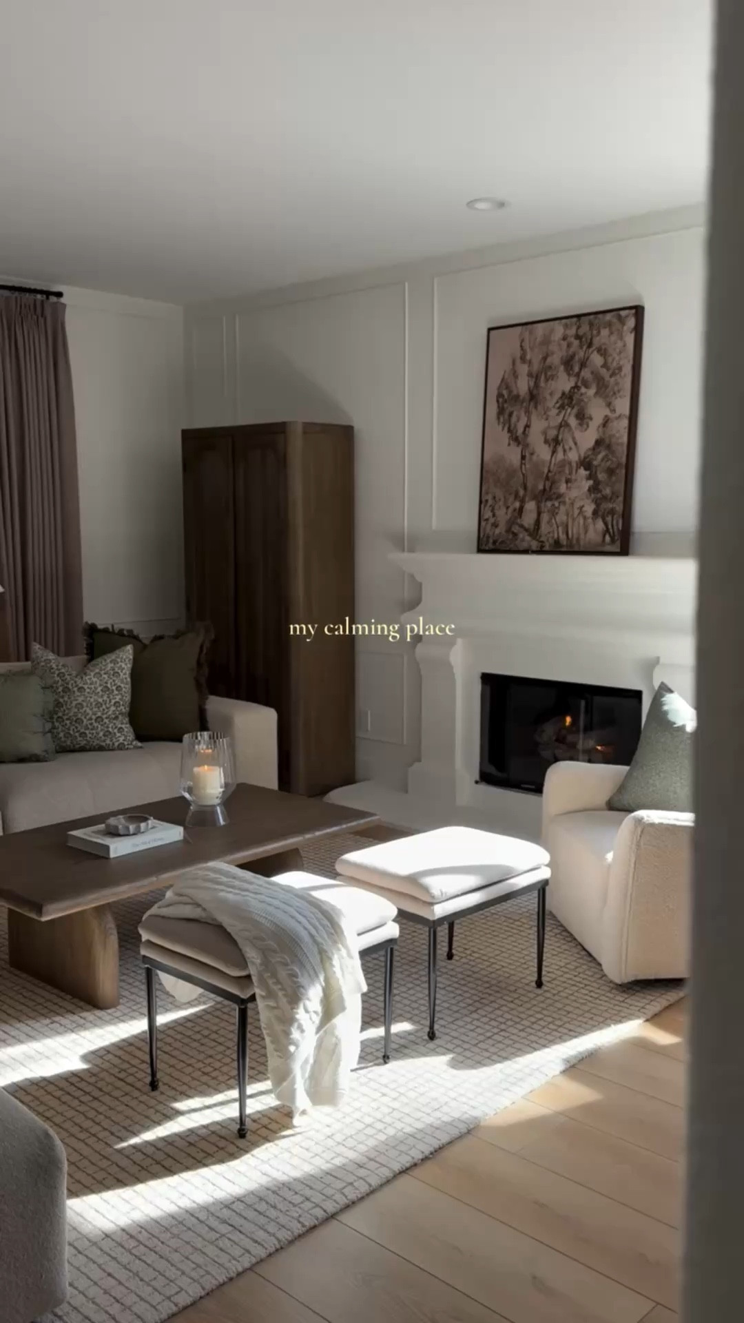 That relaxing feeling with the fireplace on and slow moments.

Living room decor, splurge sectional, coffee table styling, neutral area rug, accent chair, art  

#LTKU #LTKHome #LTKSeasonal