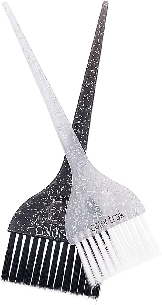 Colortrak Galaxy Glitter 2 Piece Hair Brush Set for Highlighting and Coloring Hair Sections, Incl... | Amazon (US)