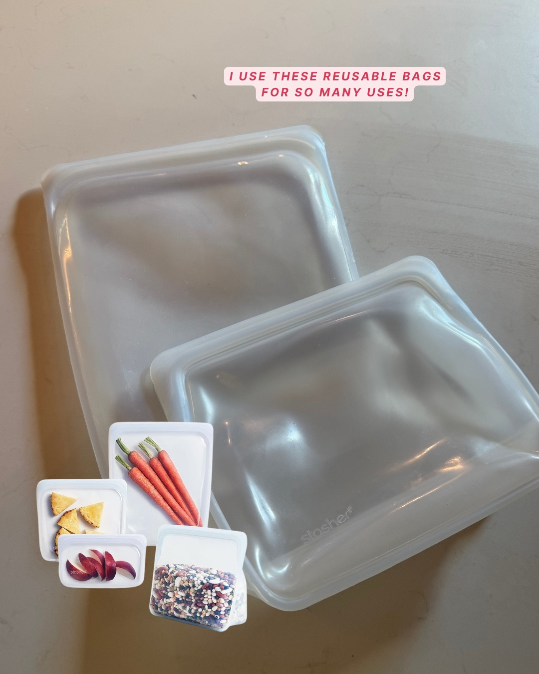 Stasher bags on sale for prime day! Love using these for food or baby things in diaper bag. Great for travel too. For sure an Amazon mom must have.

#LTKmomlife #LTKBaby #LTKKids