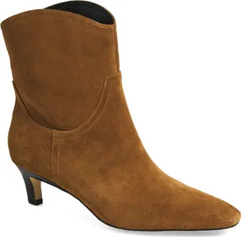 Nordstrom Atema Kitten Heel Bootie in Black at Nordstrom, Size 5 | Nordstrom