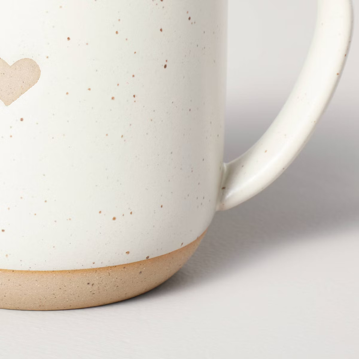 12oz Stoneware Heart Mug Cream/Clay - Hearth & Hand™ with Magnolia | Target