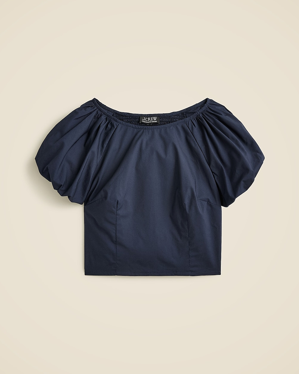 Fitted puff-sleeve top | J. Crew US
