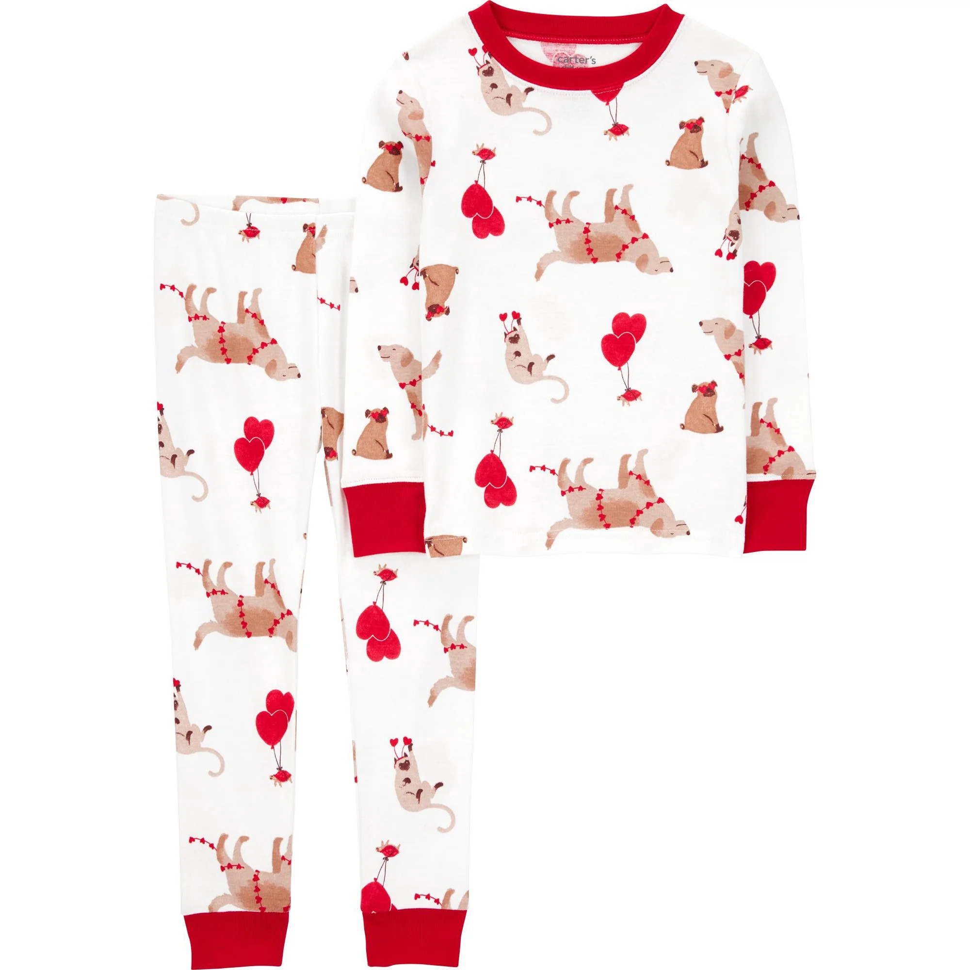 Carter's Child of Mine Toddler Valentine's Day Pajamas Set, 2-Piece, Sizes 12M-5T | Walmart (US)