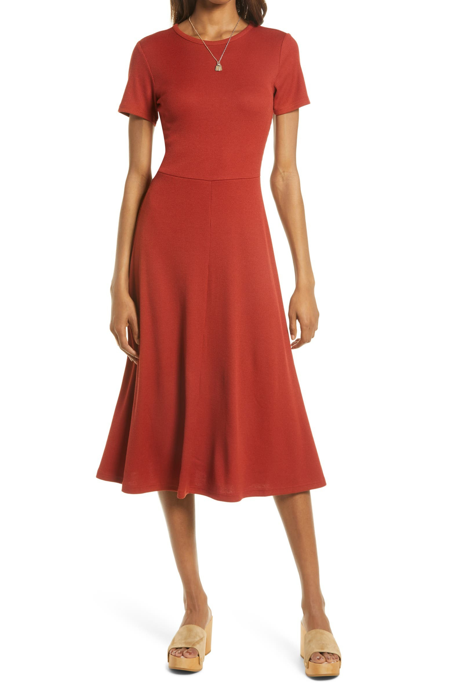 Ribbed Midi Dress | Nordstrom