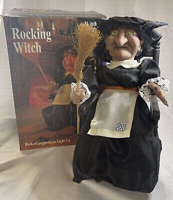 GEMMY Halloween Animated ~ 16" ROCKING WITCH ~ NIB | eBay US