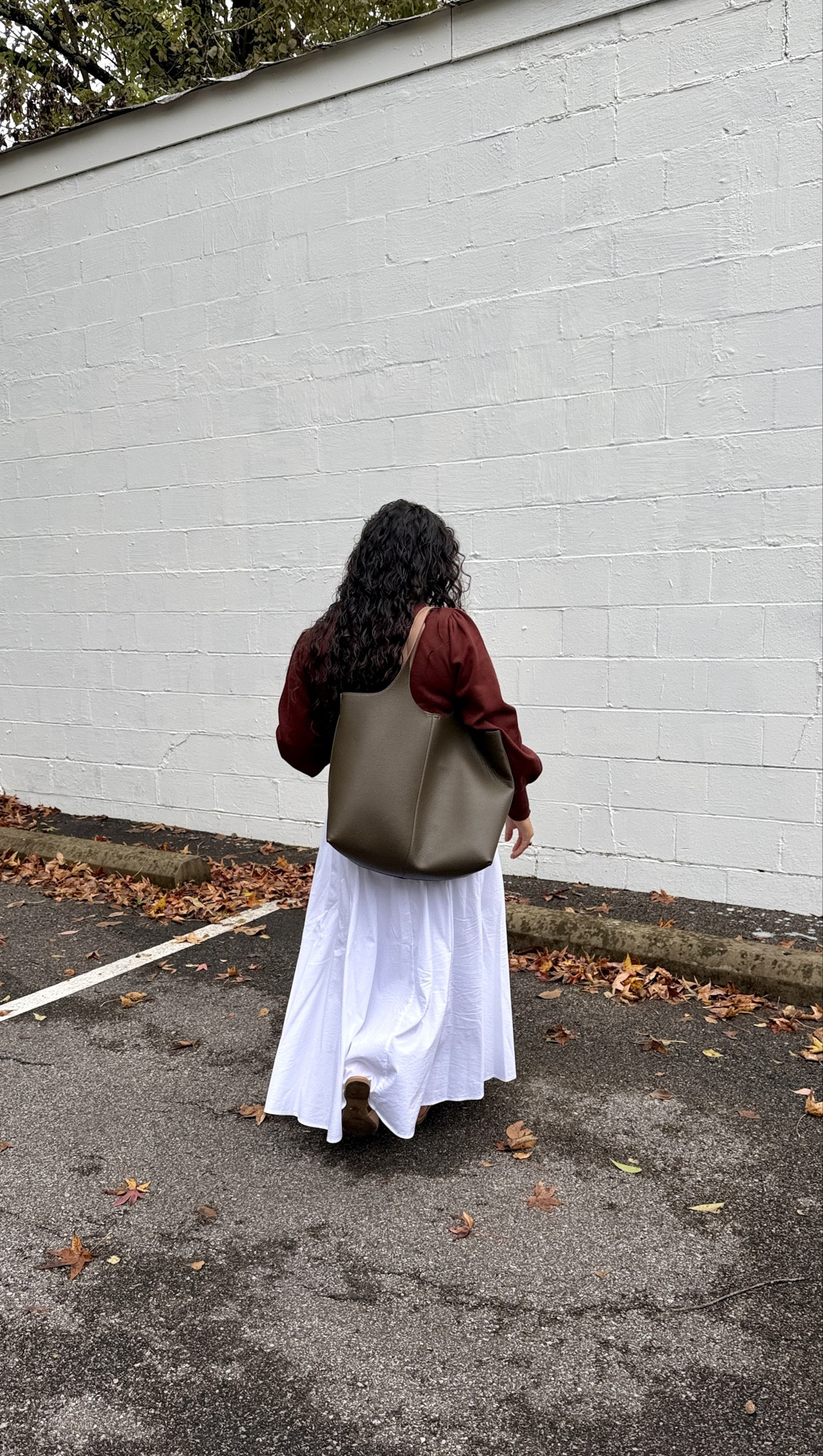 Casual office outfit idea 🤎 casual style, fall outfit, leather skirt, trendy style, classic chic style, target style, try on haul, sweater weather, cardigan, Ralph Lauren, monochromatic look, thanksgiving outfit, outfit under $50 

 #LTKdayinmylife #LTKSeasonal #LTKWorkwear