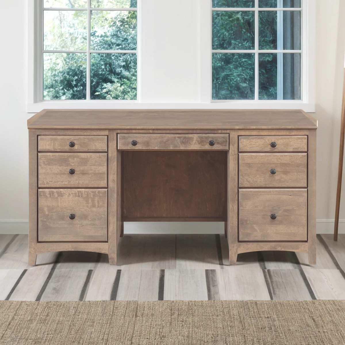 Malani Solid Wood Credenza Desk | Wayfair North America