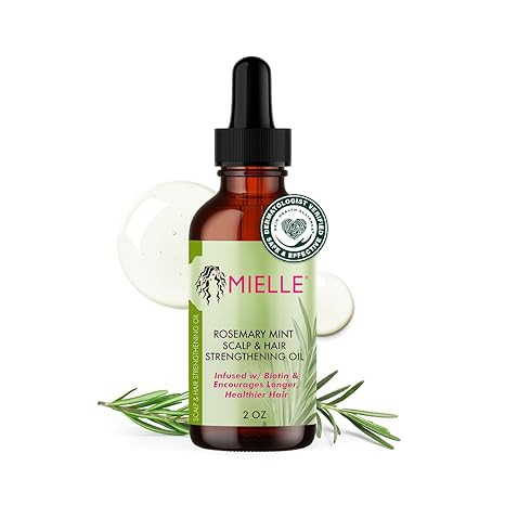 Mielle Organics Rosemary & Mint Hair Oil - Strengthening Biotin Oil Infused Frizzy & Damaged Hair... | Amazon (US)