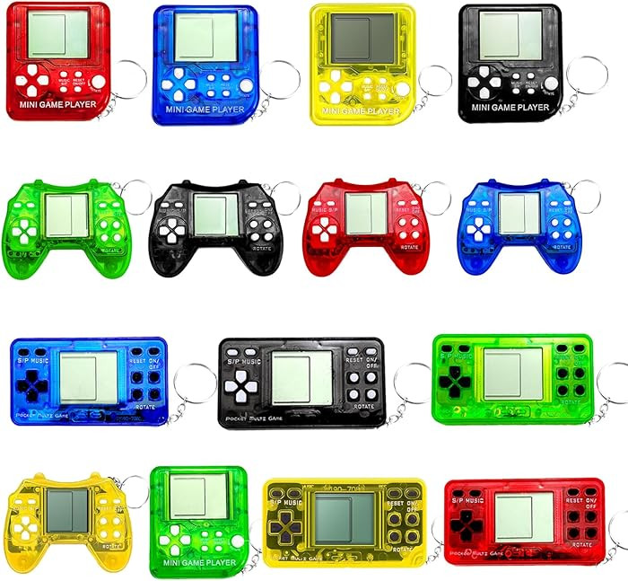 25Pcs Video Game Keychain Video Game Party Favors Video Game Party Supplies 3 Styles Mini Game Co... | Amazon (US)