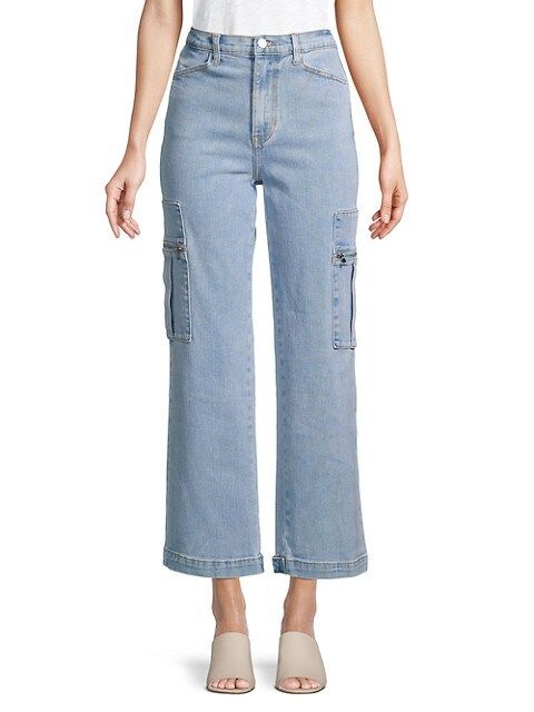 Utility High-Rise Straight Jeans | Saks Fifth Avenue OFF 5TH (Pmt risk)