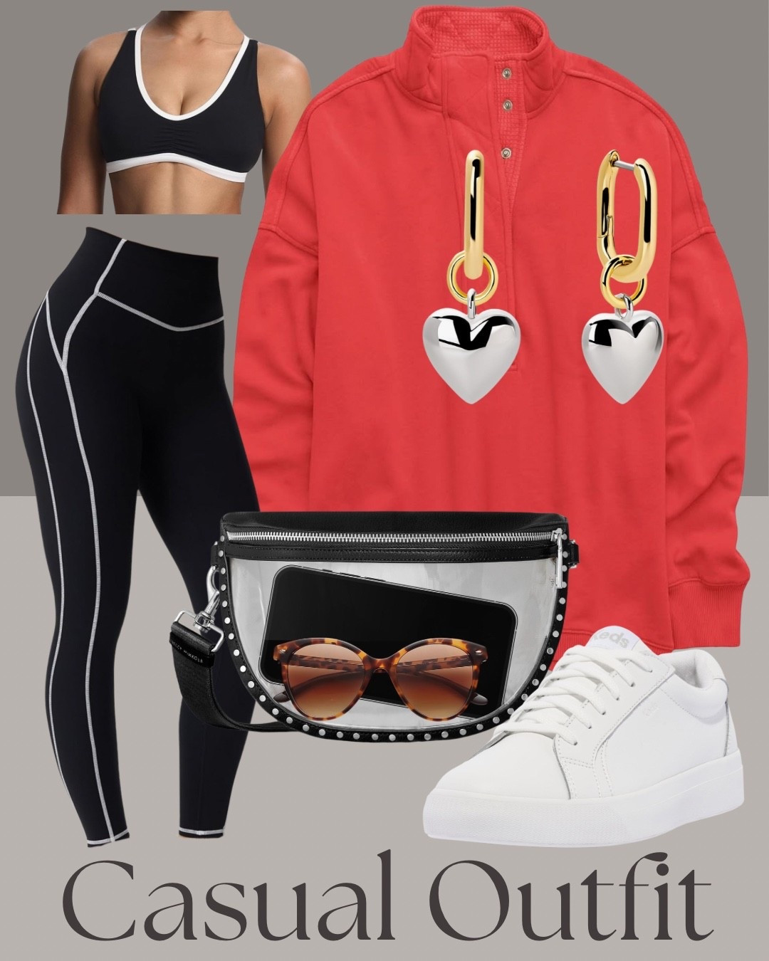 Casual outfit with black leggings, a red pullover, and crisp white sneakers that works for everyday wear.
This is one of those easy casual looks that feels comfortable but still looks put together. The pullover adds color, the leggings keep it functional, and the accessories make it feel styled instead of gym only.

#casualoutfit #everydayoutfit #leggingsoutfit #casualstyle #comfortableoutfit #errandsoutfit #athleisurelook #ltkstyle #ltkfashion

#LTKOver40 #LTKootd