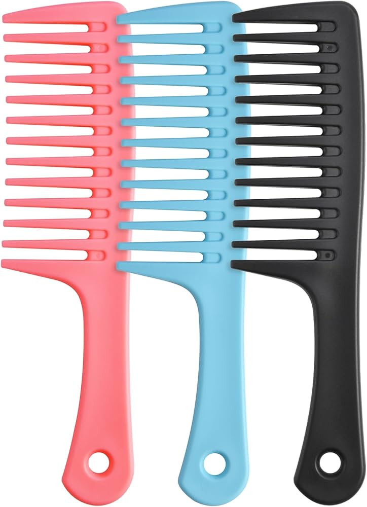 Wide Tooth Comb and Large Hair Detangling Comb, Durable Hair Brush for Best Styling and Professio... | Amazon (US)
