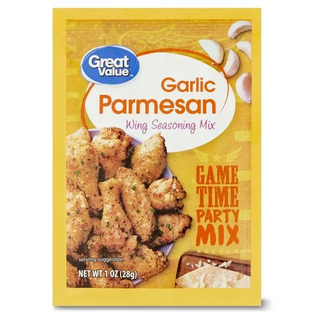 Great Value Garlic Parmesan Wing Seasoning Mix, 1 oz - Walmart.com | Walmart (US)