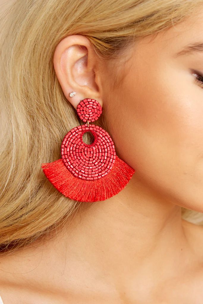 Better Than Fiction Red Earrings | Red Dress 