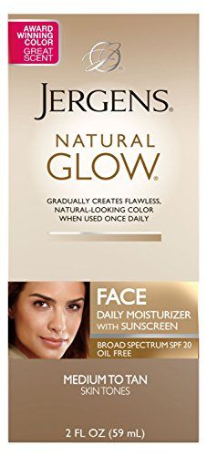 Jergens Natural Glow Healthy Complexion Daily Facial Moisturizer for Medium to Tan SPF, 2 Ounce | Amazon (US)