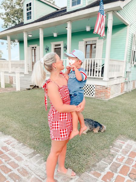 Red gingham romper
Old navy 
Sale

#LTKstyletip #LTKunder50 #LTKsalealert