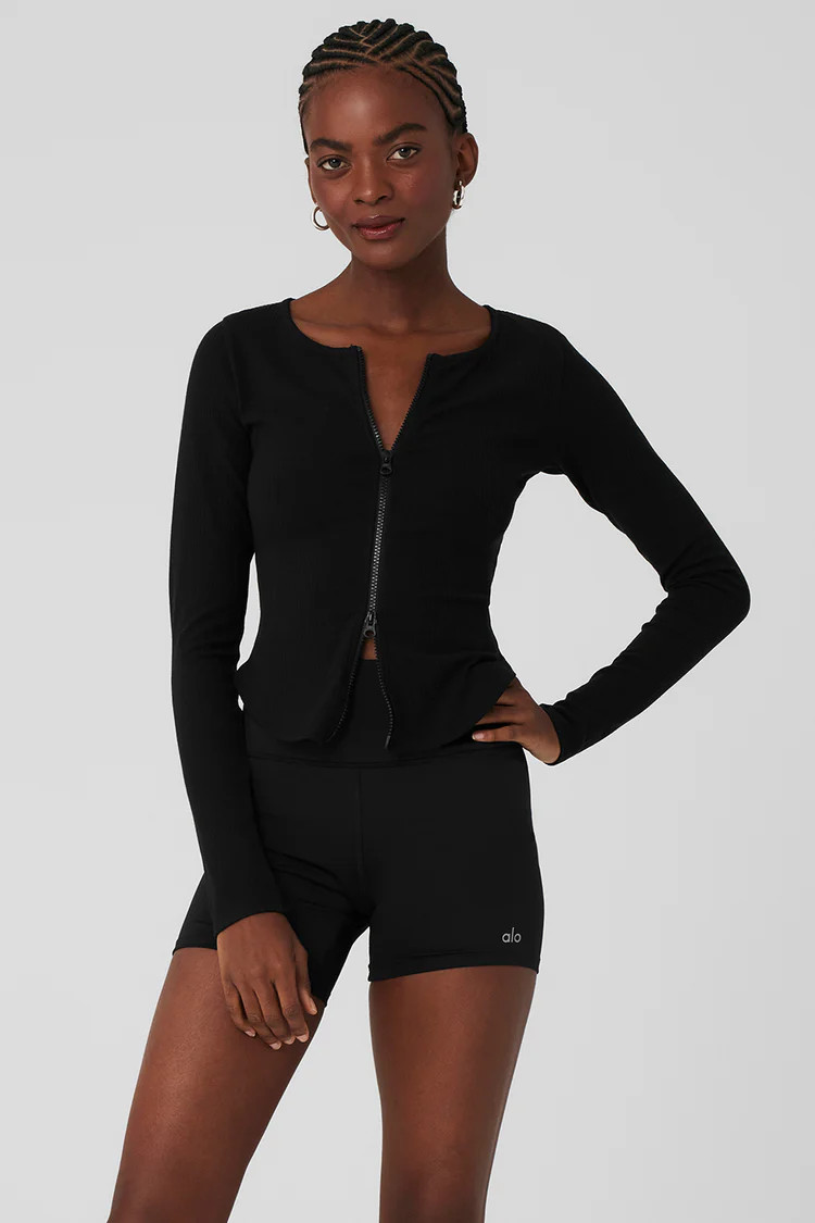 Ribbed Stardust Jacket | Alo Yoga (US)