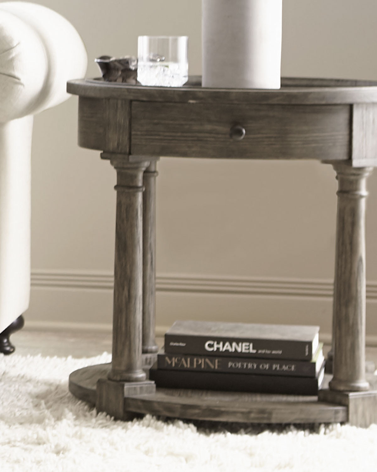 Canyon Ridge Round Side Table - 25"T | Horchow