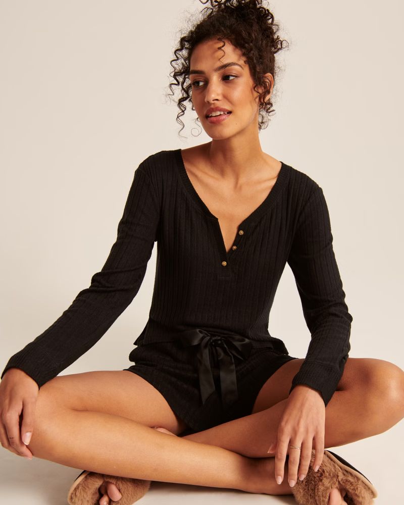 Women's Cozy Sleep Shorts | Women's Up To 50% Off Select Styles | Abercrombie.com | Abercrombie & Fitch (US)