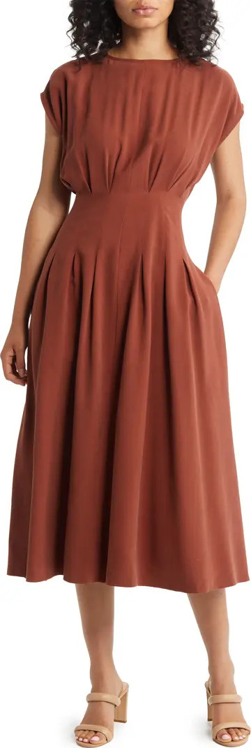Pleated A-Line Dress | Nordstrom