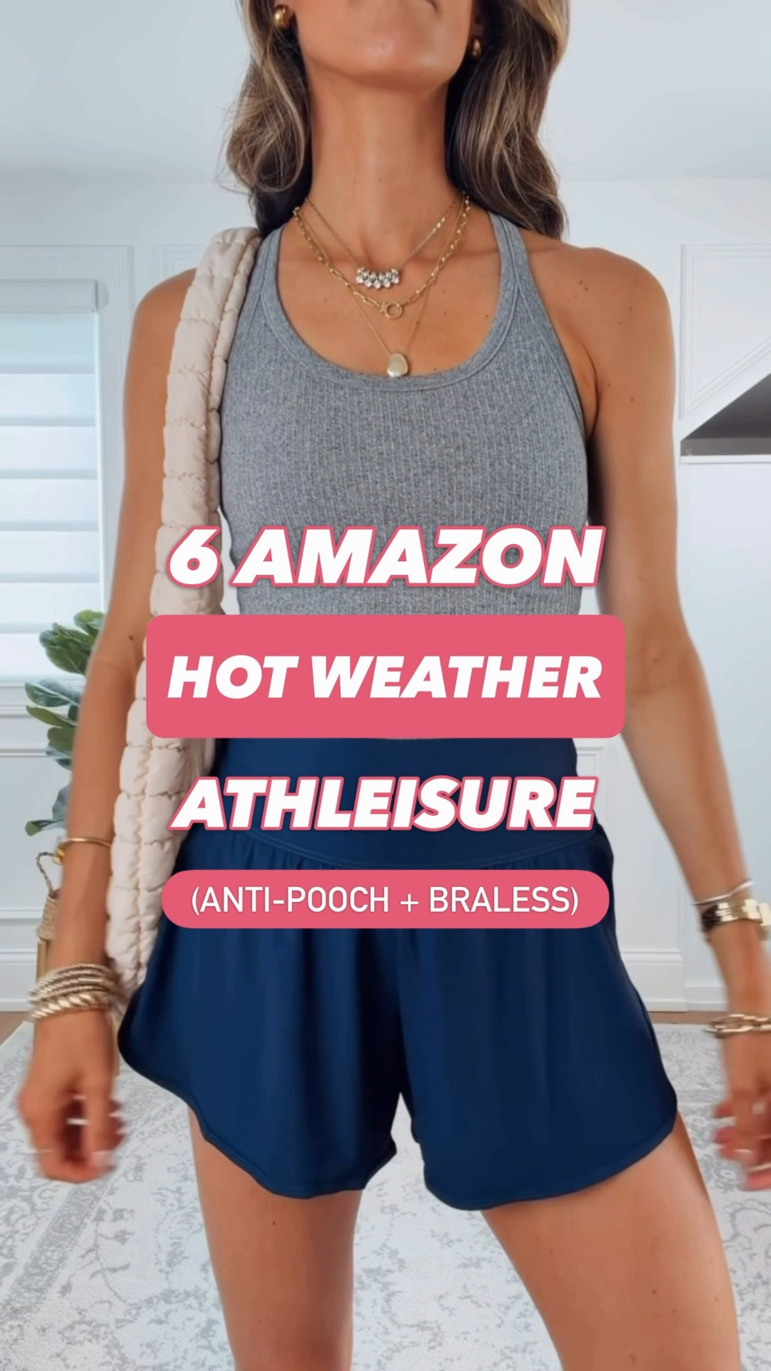Scroll to shop! Everything has a built in bra! Red top has molded cups. Wearing my true to size xsmall in everything expect the shorts I'm wearing a small. Follow for more.☀️

#LTKootd #LTKfitnessgoals #LTKActive