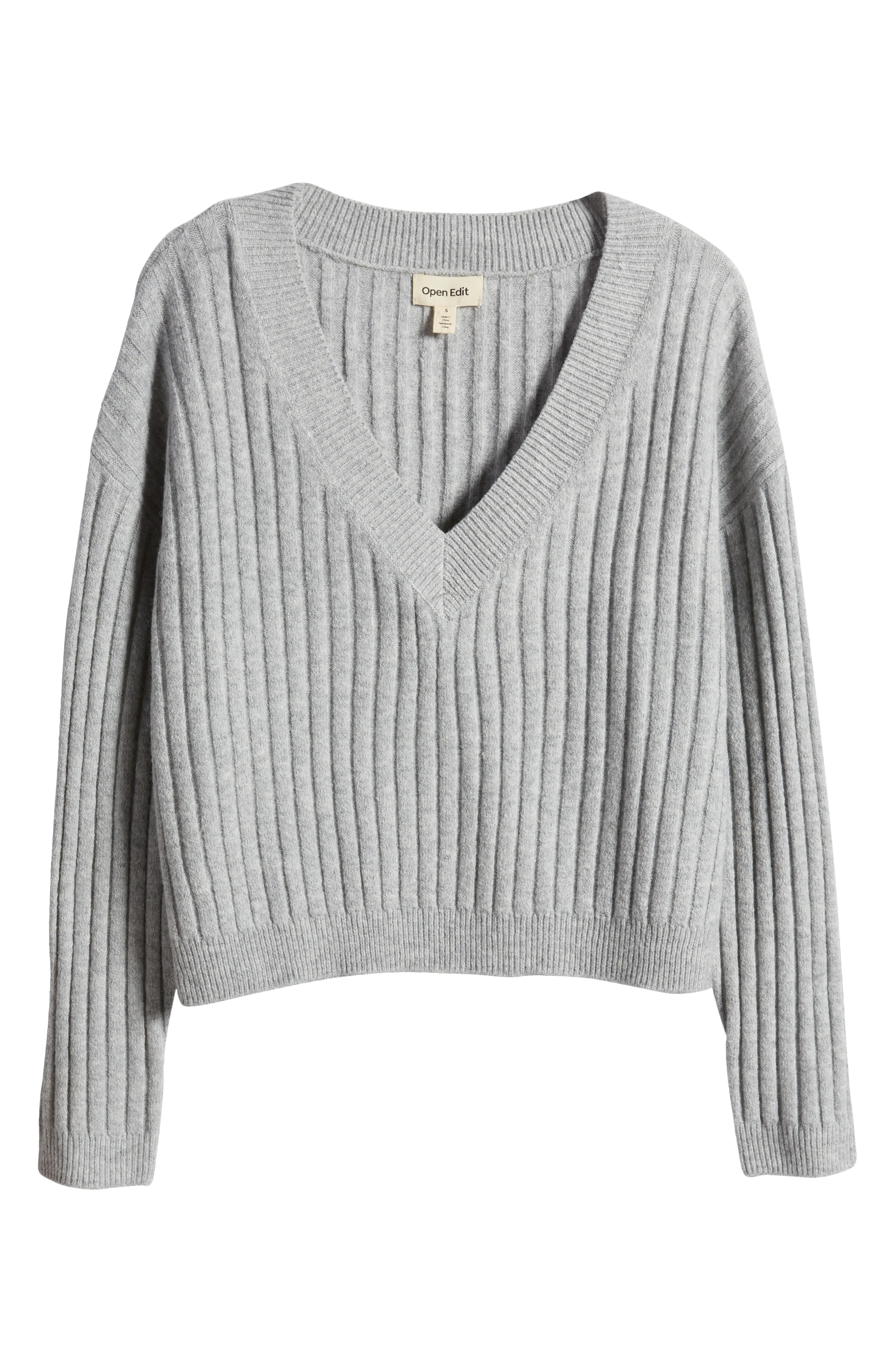 V-Neck Rib Sweater | Nordstrom