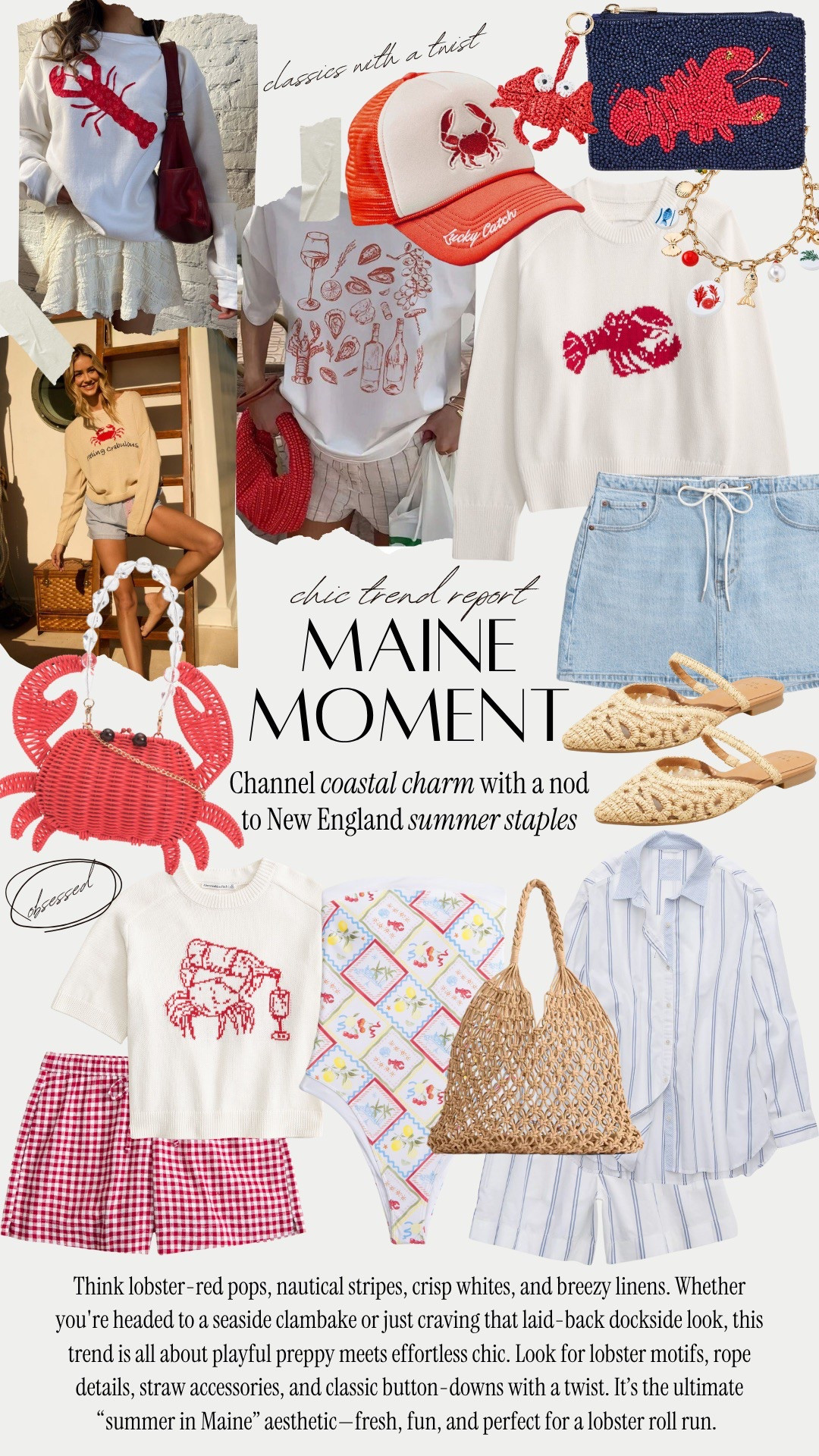 Maine moment- crabs and lobsters are trending! We’re all having an east coast summer it seems.

#LTKSeasonal #LTKStyleTip