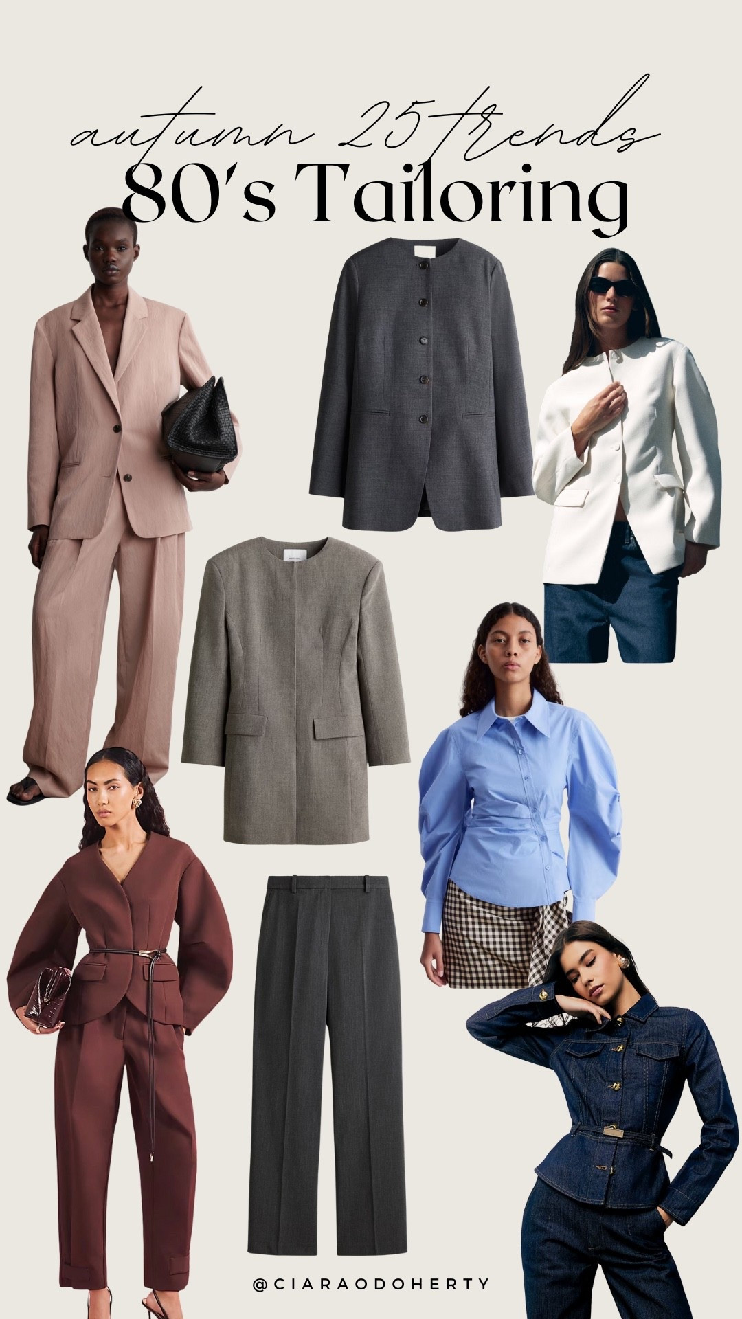 Autumn 25 trends : 80’s tailoring 
Power suits, shoulder pads,  blazers, suit pants, power dressing 

#LTKireland #LTKeurope #LTKautumn