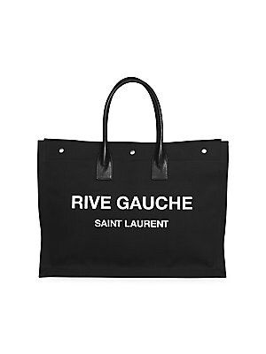 Rive Gauche Linen Tote | Saks Fifth Avenue
