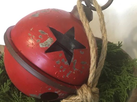 Metal Jingle Bell  Christmas Bell  Large Metal Bell  - Etsy | Etsy (US)
