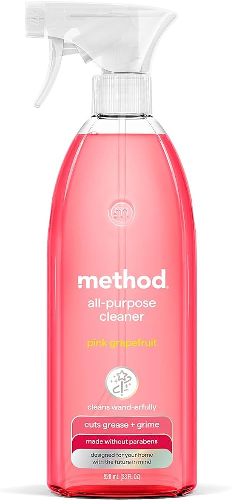 method All-Purpose Cleaner Spray, Pink Grapefruit - Cuts Grease & Grime on Counters, Glass, Seale... | Amazon (US)