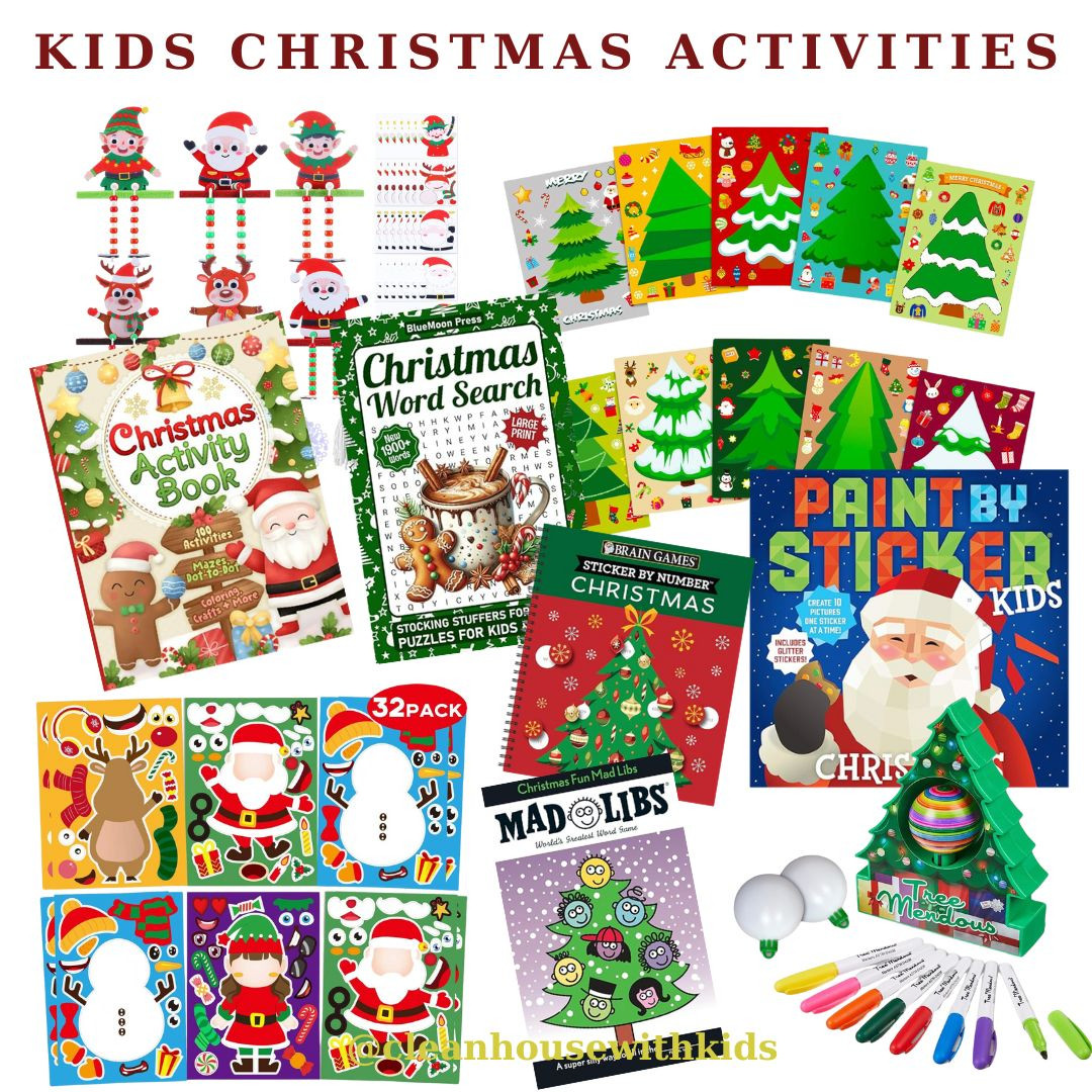 Kids Christmas Activities | Holiday | Paint By Number | Christmas Stickers | Mad Libs | Bracelets | Beads 

 #LTKHoliday #LTKHome #LTKFindsUnder50